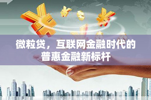 洪洞微粒贷，互联网金融时代的普惠金融新标杆
