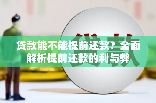 商州贷款能不能提前还款？全面解析提前还款的利与弊