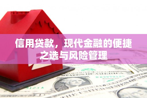 黄骅信用贷款，现代金融的便捷之选与风险管理