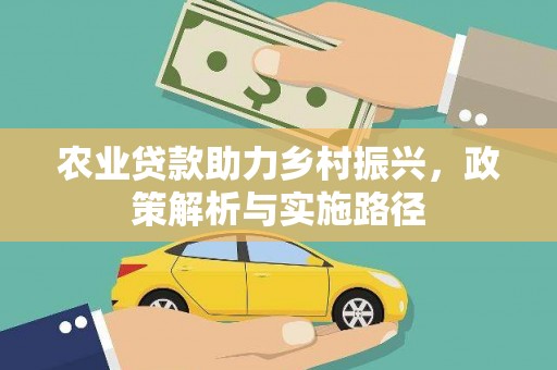 怀化农业贷款助力乡村振兴，政策解析与实施路径
