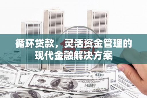 新会循环贷款，灵活资金管理的现代金融解决方案