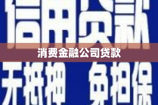张家界消费金融公司贷款