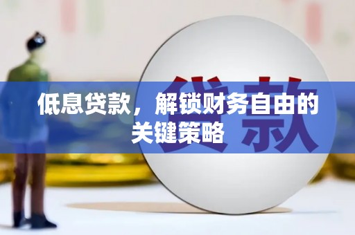 保亭低息贷款，解锁财务自由的关键策略