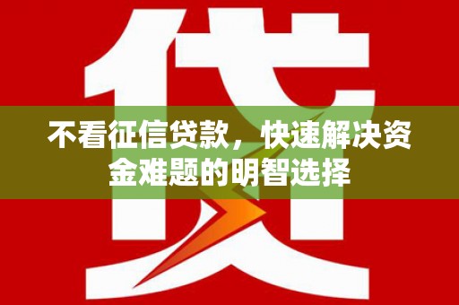 桃江不看征信贷款，快速解决资金难题的明智选择