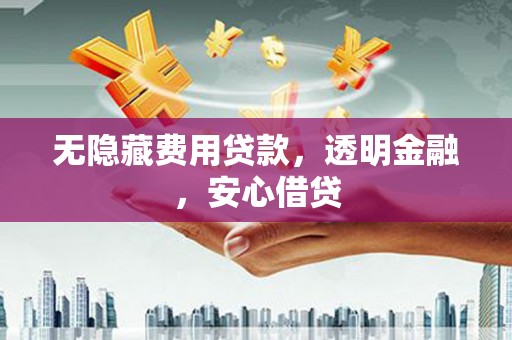 新平无隐藏费用贷款，透明金融，安心借贷