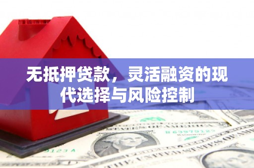 任城无抵押贷款，灵活融资的现代选择与风险控制