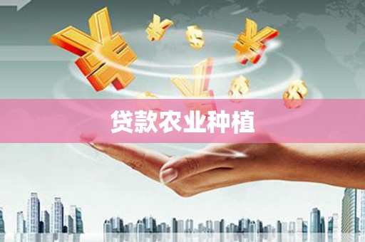 北关贷款农业种植