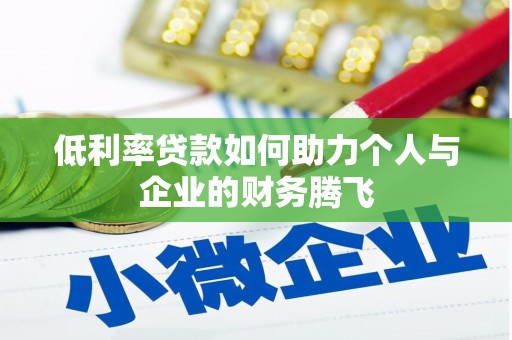云龙低利率贷款如何助力个人与企业的财务腾飞