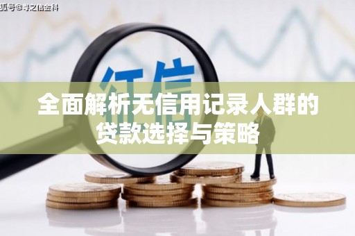 成县全面解析无信用记录人群的贷款选择与策略